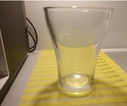 Wazon do kwiatów szklany nowy na prezent 19 cm