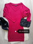 Krótka wiskozowa obcisła elastyczna sukienka bodycon Oxyd XS S M 34 36 38 
