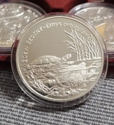 20 zł srebro żółw błotny moneta ag