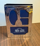 Album na zdjęcia posrebrzany – dziecięcy motyw, welurowa oprawa