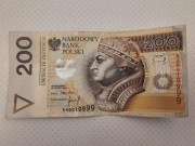 Banknot 200 zł Seria AA z 1994 roku