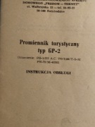 Instrukcja Promiennik turystyczny