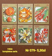 Znaczki flora:079: kwiaty- Kuba 1984r **