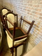 Komplet Krzesła Drewniane Jadalniane 