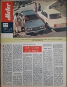 Tygodnik ''Motor'' Nr ( 966 ) 1970 Fiat 125p