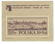 Bl. 91a (znaczek 2116a) ŚWF Polska 1973r (szarozielony)
