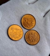 5  groszy 1991 r. UNC- z rolki bankowej