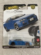 Hot wheels Nissan R34 Skyline V-spec 2 BNR34 Premium Timeless Icons
