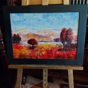 " Pejzaż w gorących barwach "