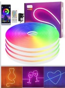 ELOUYCKE Taśmy LED RGB dlug 10 m, zmieniające kolor neonowe paski świetlne