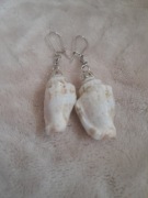 Kolczyki z naturalnych muszelek – handmade, styl boho, nowe