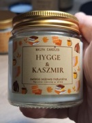 Świeca w szkle zapachowa Hygge i Kaszmir