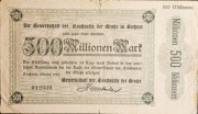 + Niemcy + Bochum + 500.000.000  Marek + 1923 + Rzadkosc ! 