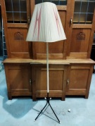 Lampa podłogowa z abażurem Vintage lata 70'