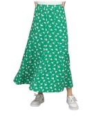 Przepiękna , zwiewna wygodna długa spódnica print żaglówki r.40 Strandfein