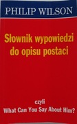 Philip Wilson, Słownik wypowiedzi do opisu postaci 