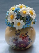 WAZONIK Z BUKIETEM KWIATÓW - ATLAS KOLEKCJA - DEKORACYJNA - WZÓR NR.1