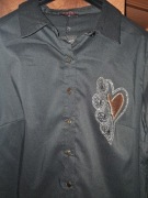 E.m.g koszula E.M.G czarna cyrkonie