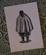 Odbitka linorytu ,,Babcia Helenka''