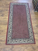 Dywan orientalny PRADO MEHRABI 80x160 cm – Belgia, bordowy