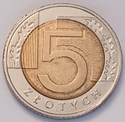 5 zł złotych 2020 r. b. ładna nakład 6.436.000 szt.