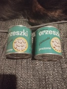 PRL dwie puszki ziemne orzeszki 