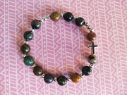 Różaniec na rękę, bransoletka. Agat