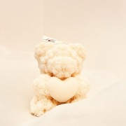 Świecą miś Handmade bezzapachowa 