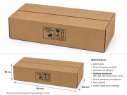 Karton pudełko 350x200x80 3w 380g/m2 paczkomat gabaryt "A" nadruk
