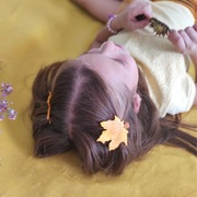 Spinka jesienne liście, spinka liść klonu, ozdoby do włosów jesień, opaska