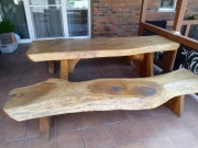 stół ogrodowy dębowy