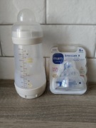 Butelka MAM 260 ml + smoczek X 6m+ (nowy) – antykolkowa
