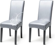 Pokrowce na Krzesła, 2 sztuki, elastyczne, eko skóra