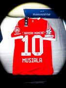 (L) Musiala 10 Bayern Monachium 2025/2026 Nowa Piłkarska Czerwona T-shirt