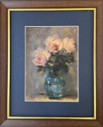 Obraz ''Róże'' Kazimierz Bać 28x34