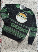 Cropp Mandalorian Star Wars christmas ugly sweater sweter baby Yoda