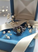 Srebrny Pierścionek CHRYZANTEMA | Próba 833 | Upcycling | Rozmiar 16