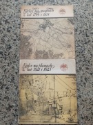 2 książki Kielce na mapach z lat 1799 i 1804/1821 i 1823