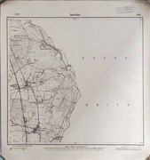 Oryg. mapa Messtischblatt Imielin 3393 1883r unikat pieczęć P. Wrocławskiej