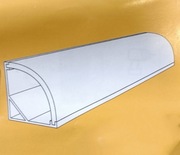 Profil kątowy do LED z anodowanego aluminium 6x1m z kloszem i akcesoriami