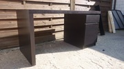 Biurko IKEA Malm czarnobrąz 