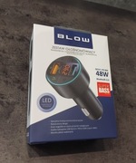 TRANSMITER FM ŁADOWARKA BLUETOOTH BT USB TYP-C QC 3.0 + PD 30W BASS LED MP3