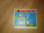 Historyjka obrazkowa komiks z gumy balonowej Donald lata 80 Maple Leaf