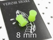 8mm Venom Snake nowe plugi silikonowe neon tunele VS54