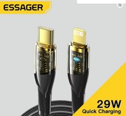 Kabel szybkiego ładowania do iphone USB C - Apple Lightning 1m ESSAGER