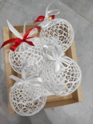 Bombki świąteczne szydełkowe handmade