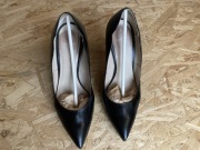 Eleganckie czarne szpilki | Anis | skóra rozm. 38