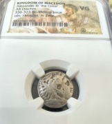Drachma "lifetime" Alexander Wielki - antyczna moneta w gradingu NGC