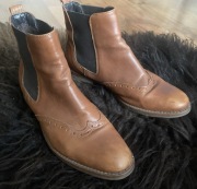 Botki damskie Pat Calvin Freeflex 38 skórzane 24 cm