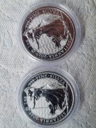 2x BRITANNIA 2025R.UK 2xUNCJA SREBRA.